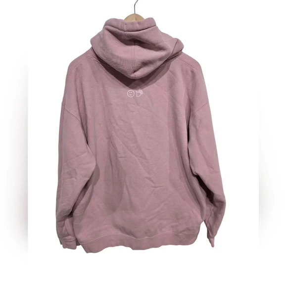 Glossier Dusty Pink Hoodie Sweatshirt XL - Picture 3 of 6